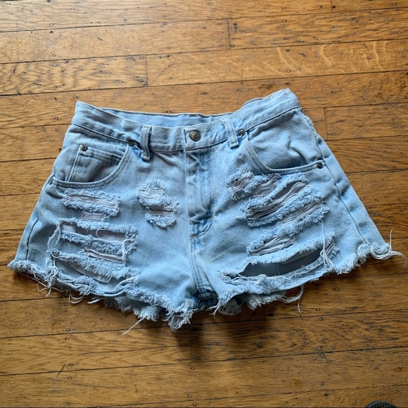 Vintage jean shorts distressed wrangler husky - Picture 6 of 7